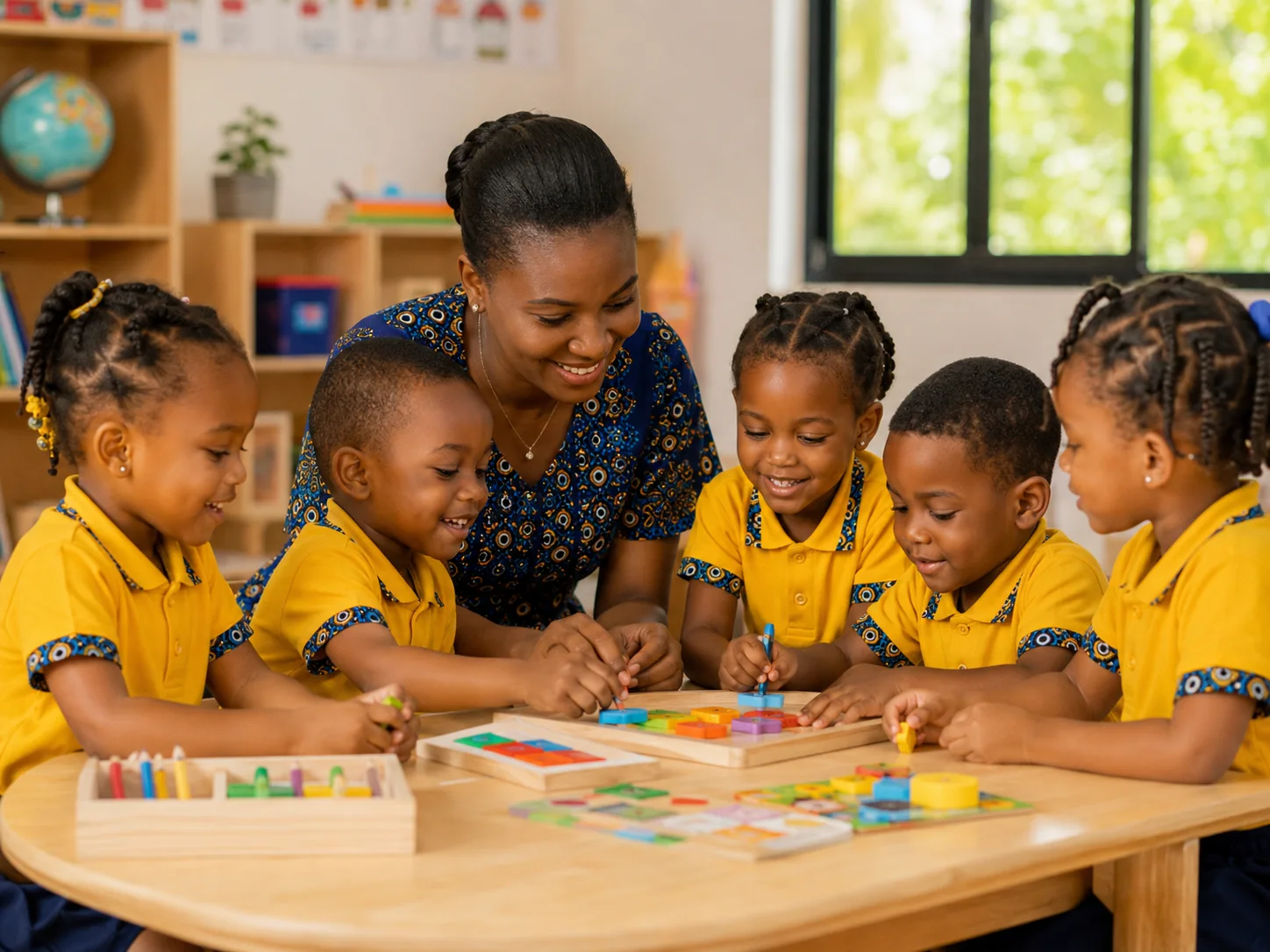 Enfants en maternelle à Yaaru
